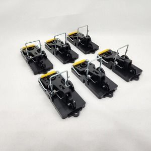 Pack of 6 Mouse/Mice Traps for Indoor Sanitary Safe Reusable Mousetrap Catcher